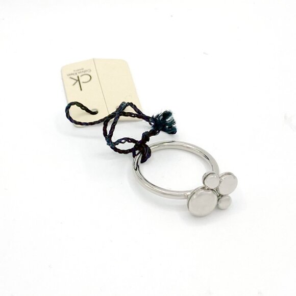 Calvin Klein Silver Ring Fidget Paw Print NWT - Picture 5 of 6